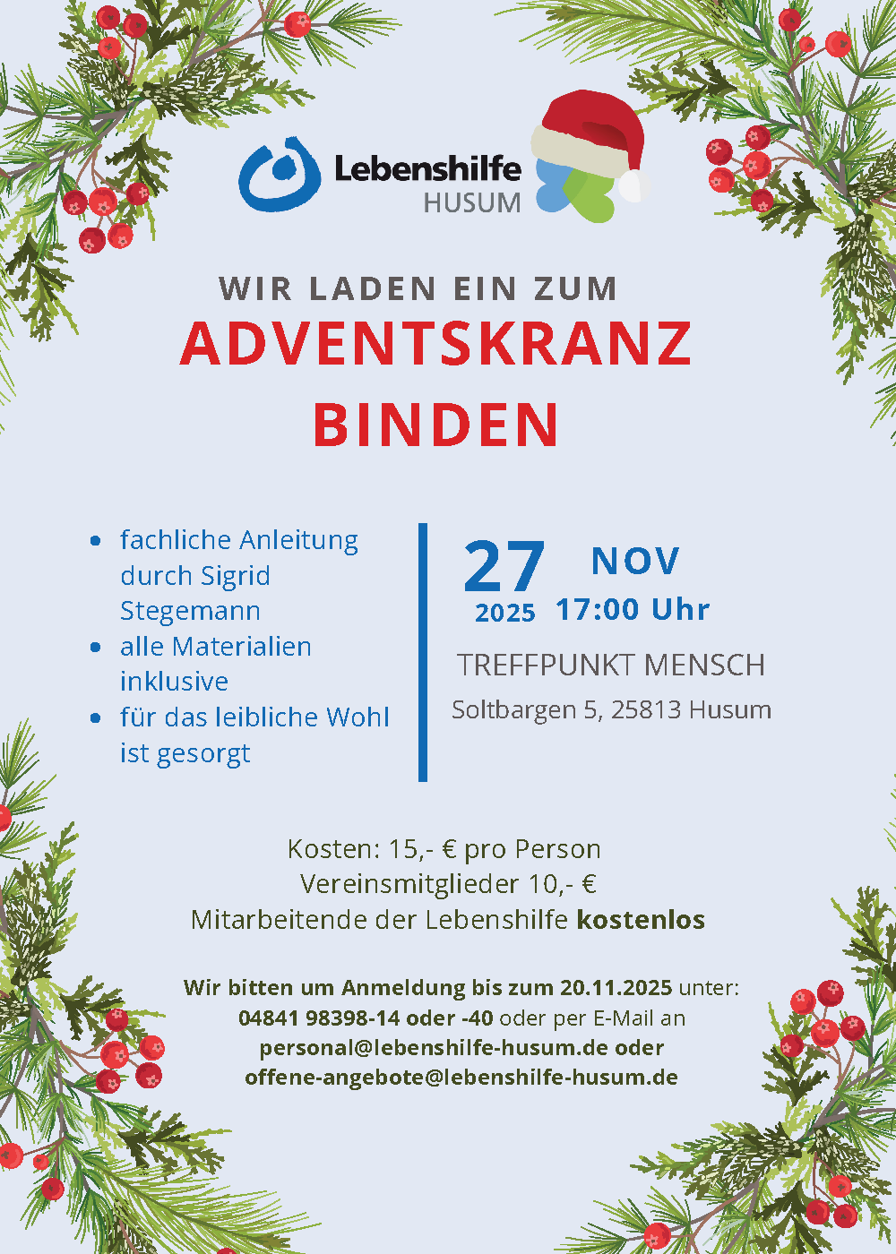 Adventskranz Binden