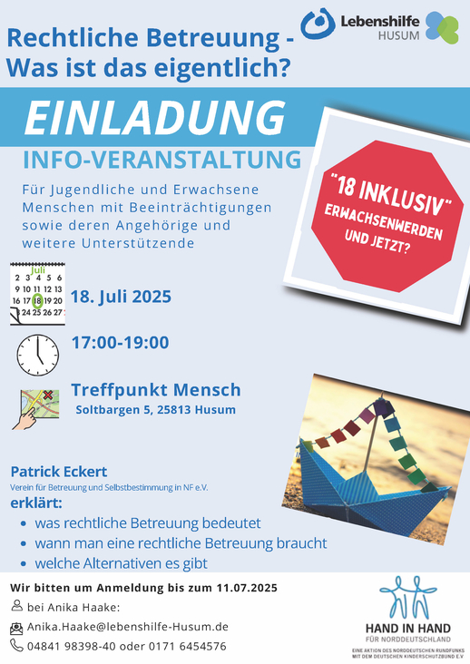 Info Veranstaltung Rechtliche Betreuung